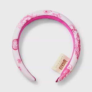 Katie Kime Wicked Target Floral Pink Satin Headband